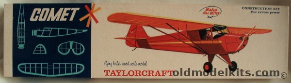 Comet Taylorcraft - 22 inch Wingspan Balsawood Flying Model, 3203-98 plastic model kit